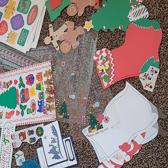 60 Scrapbook Christmas Stickers - Picture 3 of 4